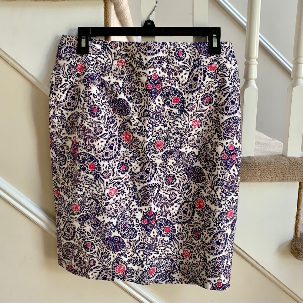 Paisley Pencil Skirt (Ann Taylor) New!